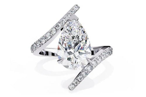 Bypass Shank Engagement Rings