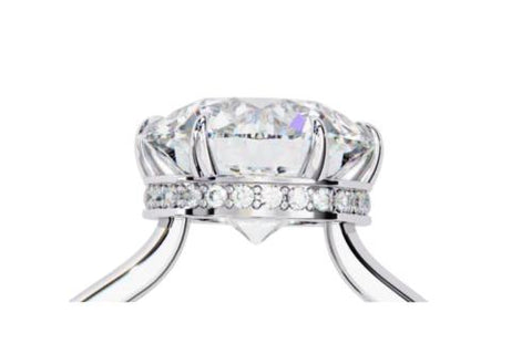 Hidden Halo Engagement Rings