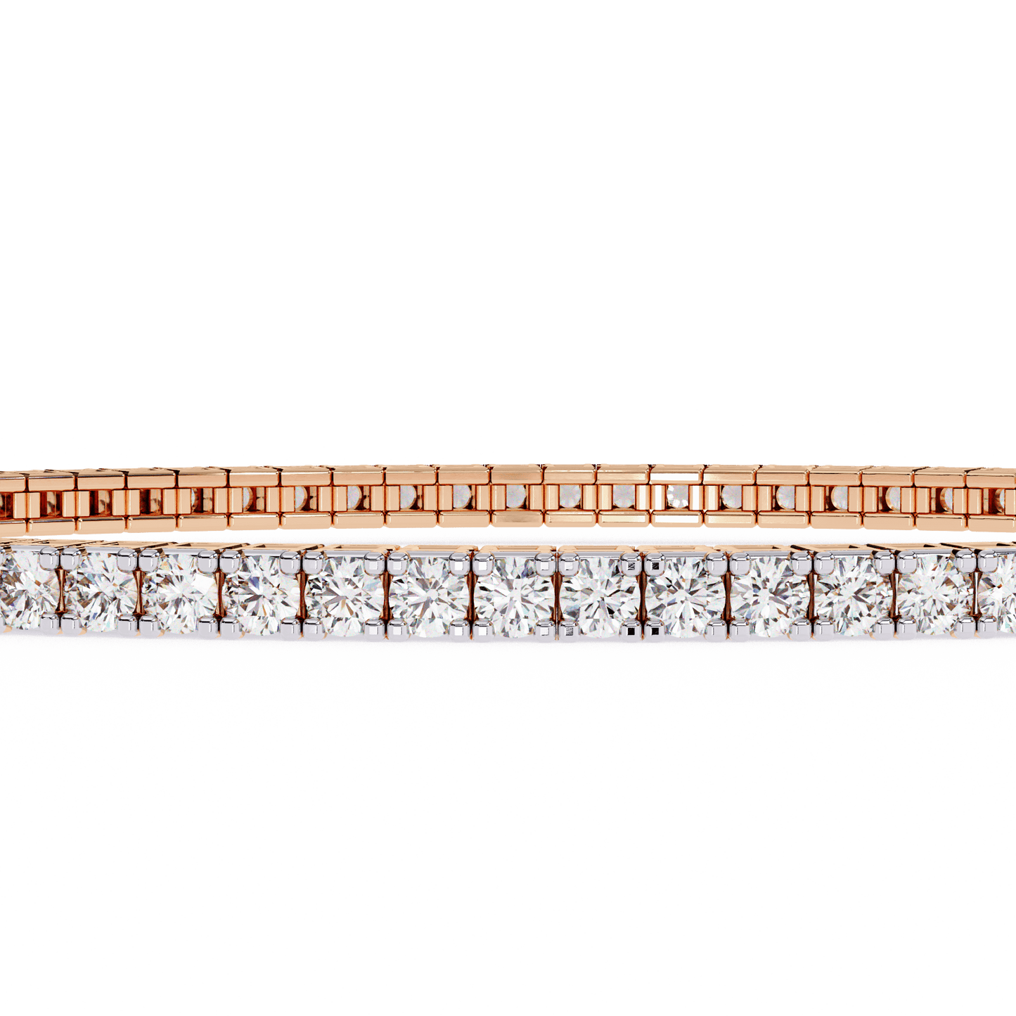 Hibana- 1.8mm Prong-Set Round Diamond Tennis Bracelet