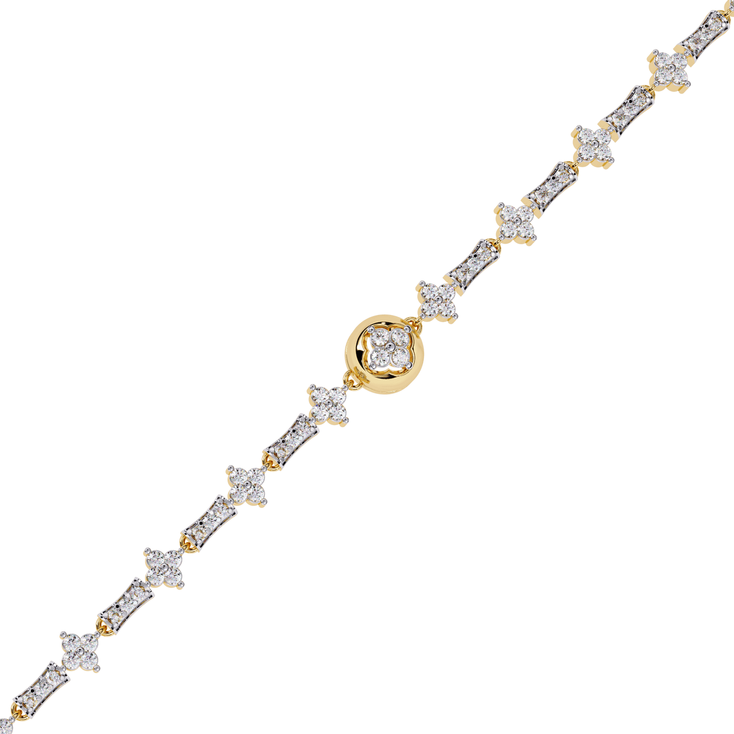 Vasiliki- Round Diamond Motif Bracelet