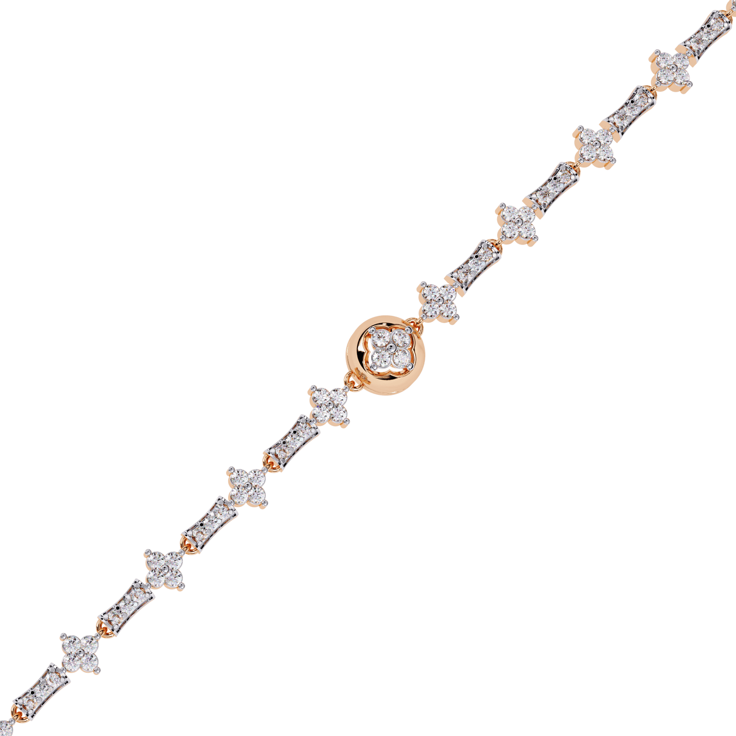 Vasiliki- Round Diamond Motif Bracelet