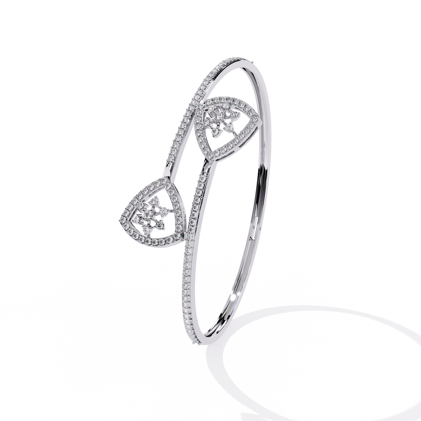 Sonya – Pavé Cluster Open Bangle