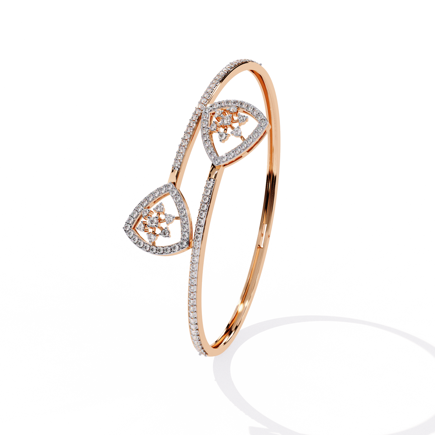 Sonya – Pavé Cluster Open Bangle