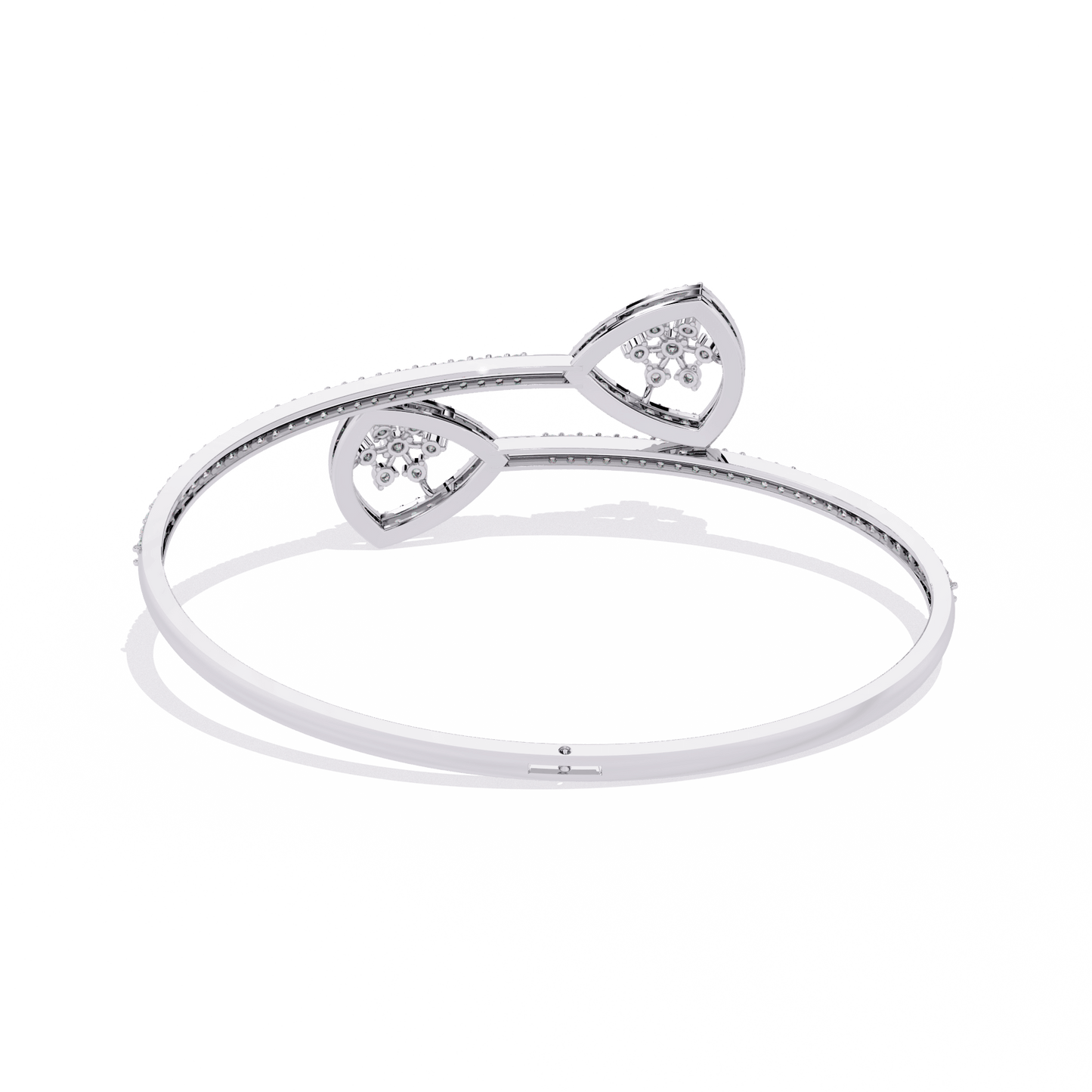 Sonya – Pavé Cluster Open Bangle