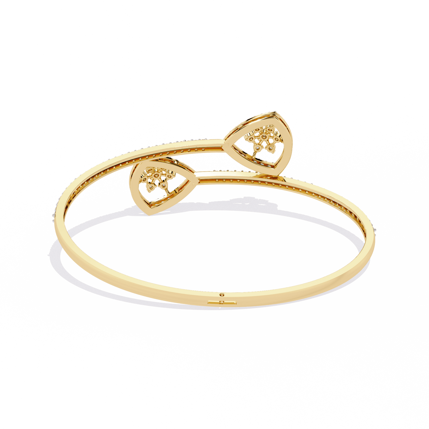 Sonya – Pavé Cluster Open Bangle
