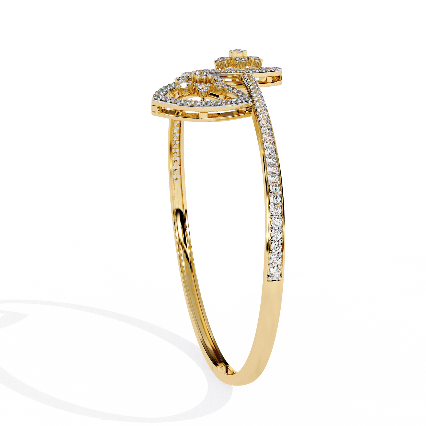 Sonya – Pavé Cluster Open Bangle