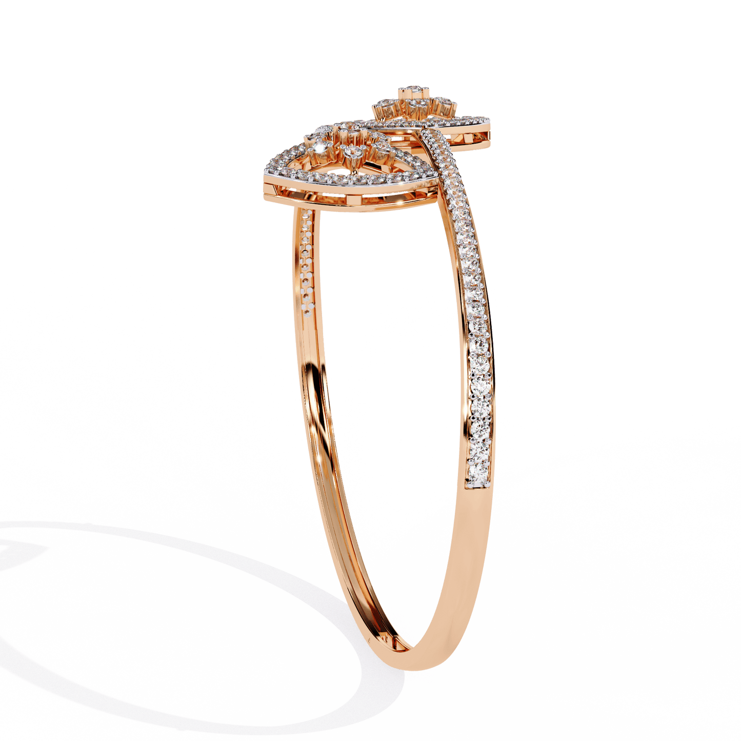 Sonya – Pavé Cluster Open Bangle