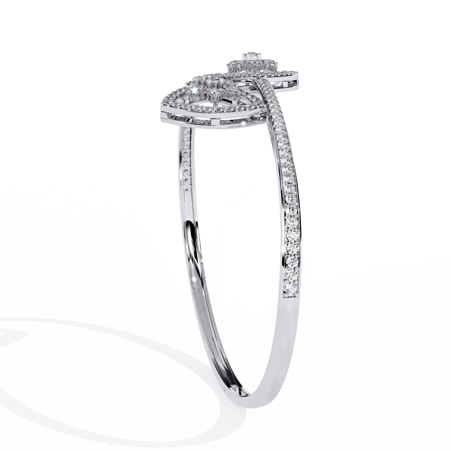 Sonya – Pavé Cluster Open Bangle