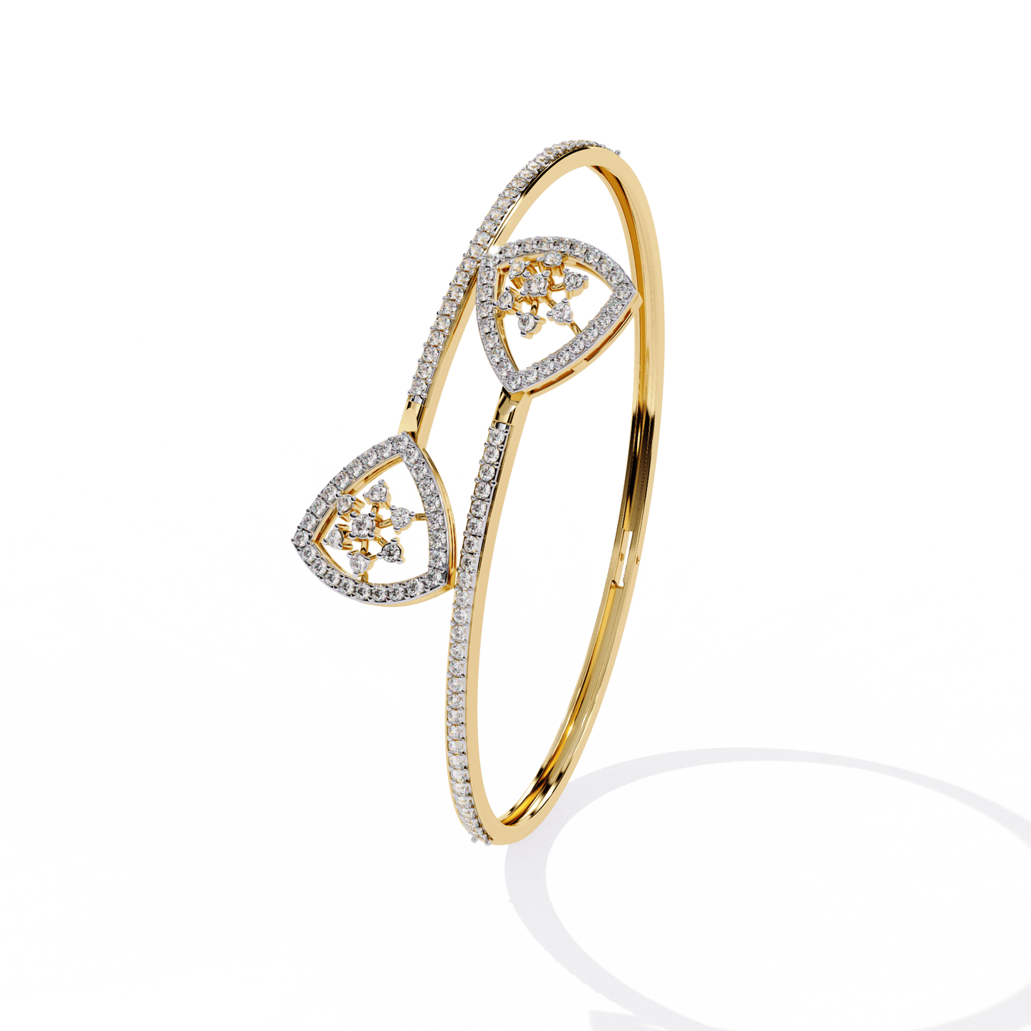 Sonya – Pavé Cluster Open Bangle
