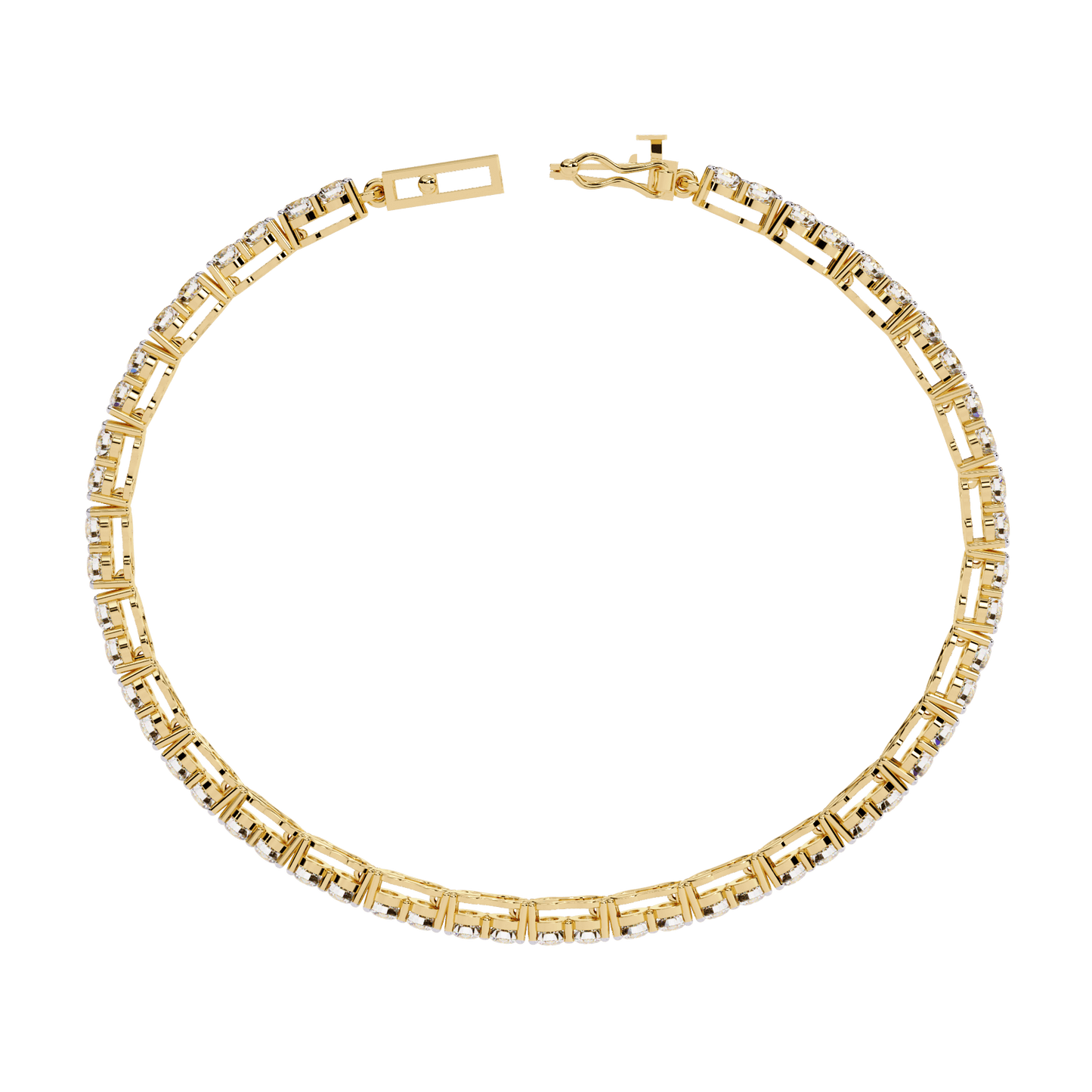 Viola – 2.7mm Double Round Diamond Tennis Bracelet