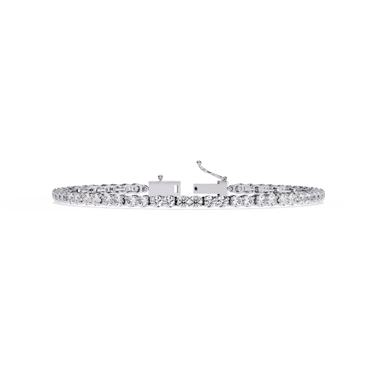 Viola – 2.7mm Double Round Diamond Tennis Bracelet