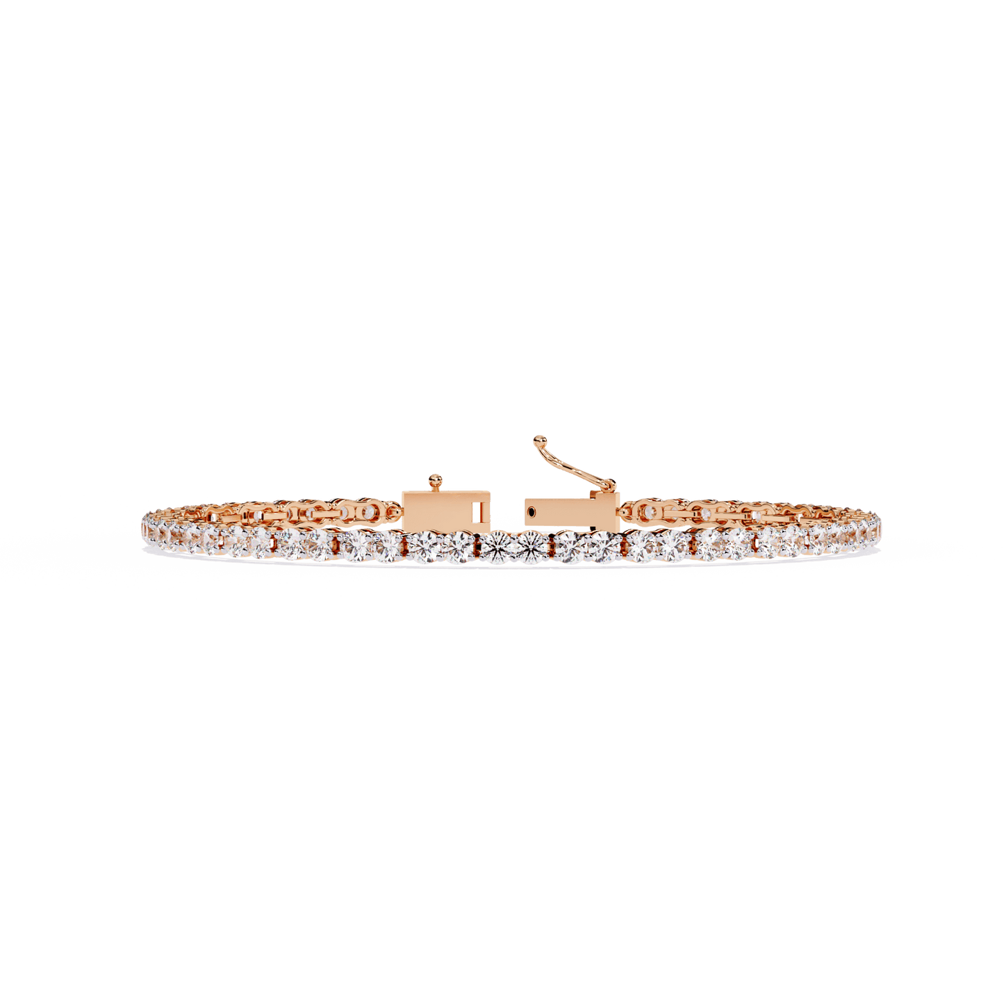 Viola – 2.7mm Double Round Diamond Tennis Bracelet