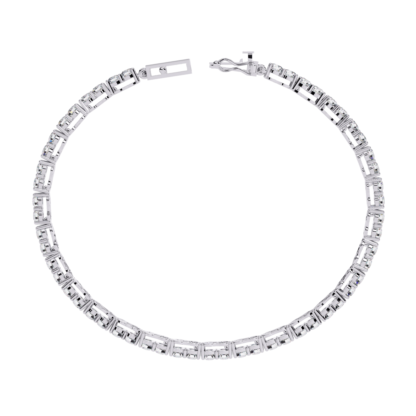 Viola – 2.7mm Double Round Diamond Tennis Bracelet