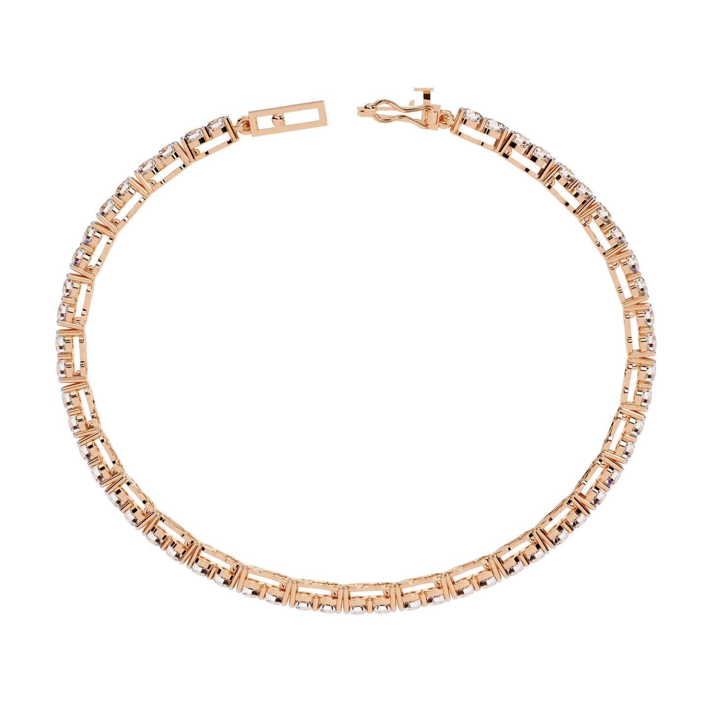 Viola – 2.7mm Double Round Diamond Tennis Bracelet