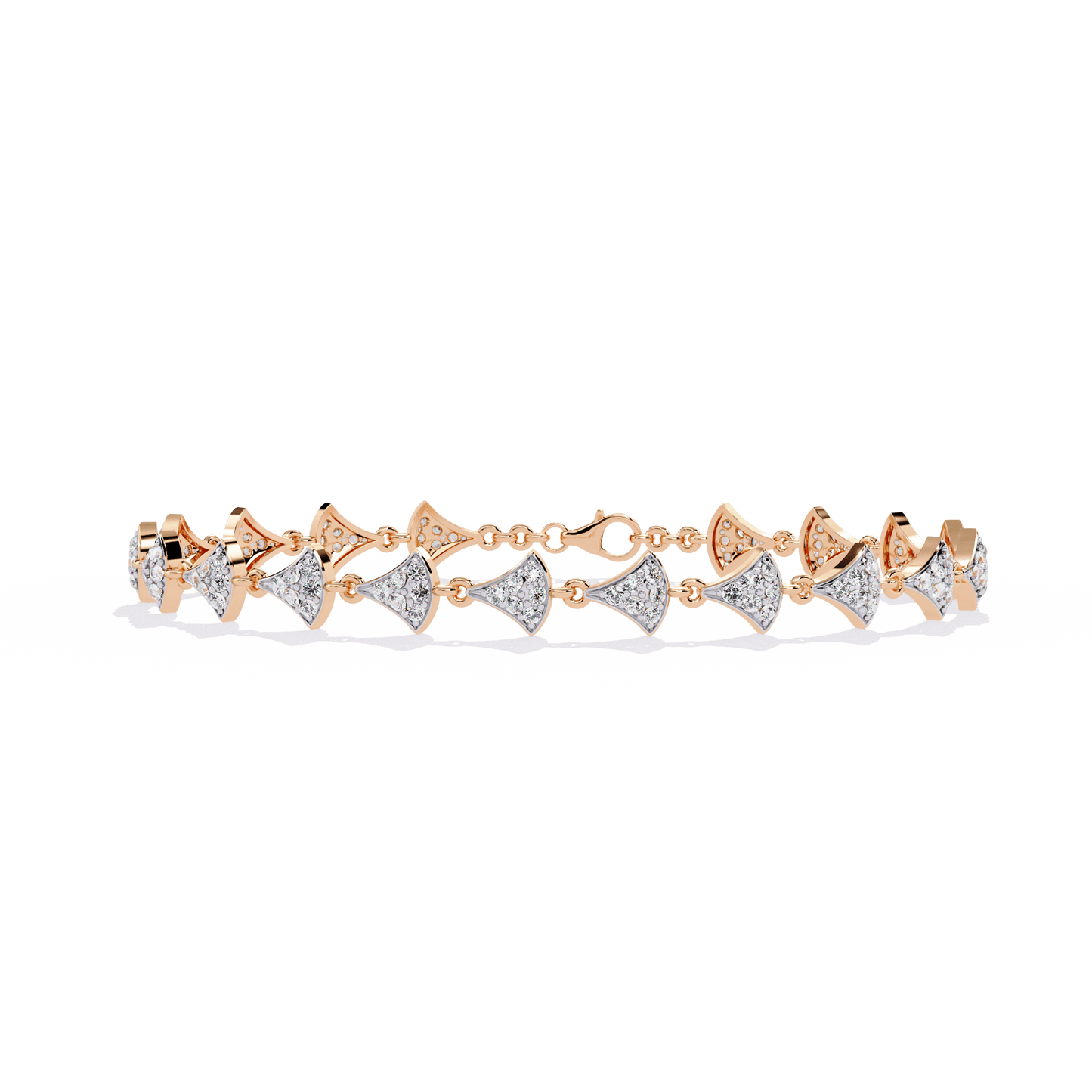 Trynette – Pavé Petal Diamond Bracelet