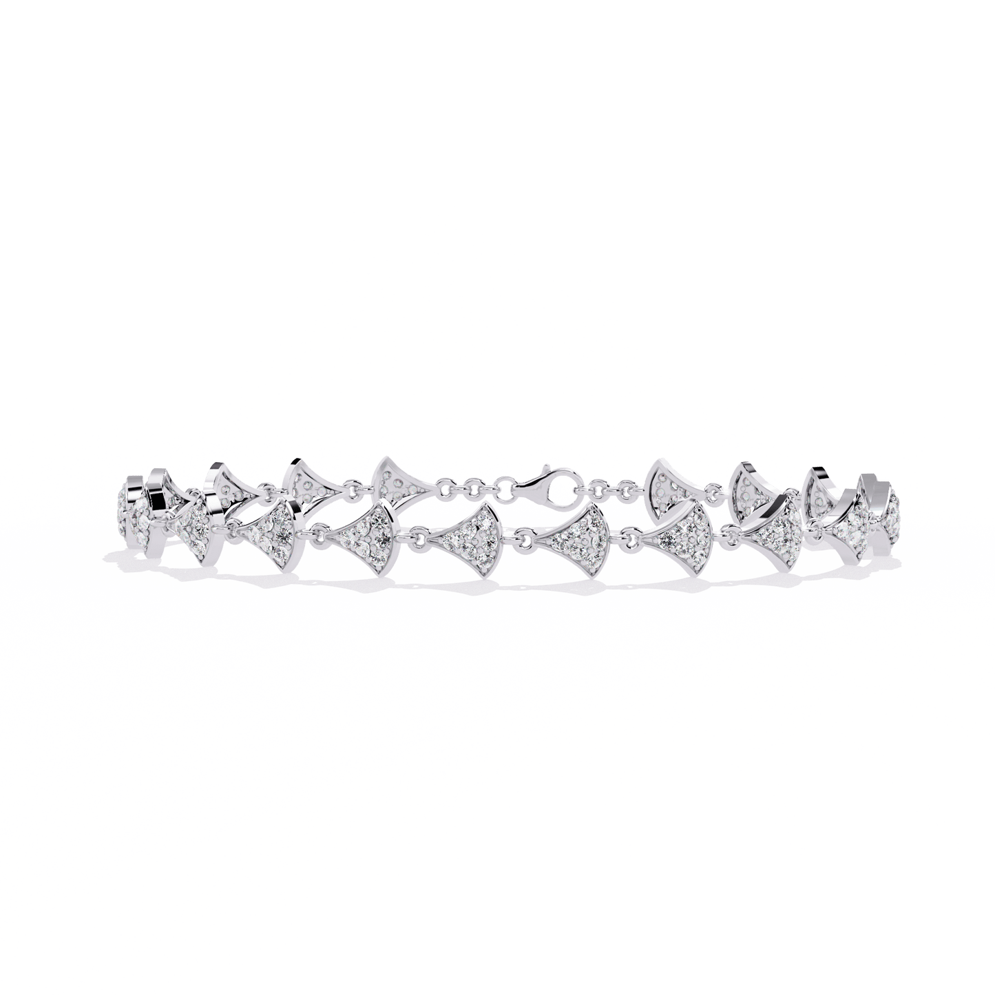 Trynette – Pavé Petal Diamond Bracelet