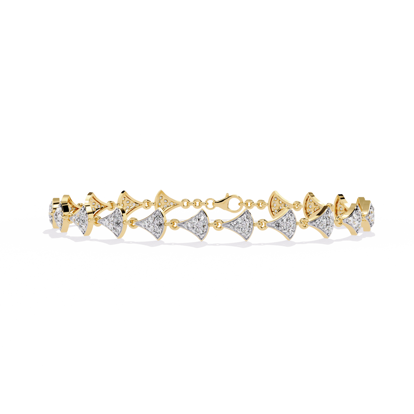 Trynette – Pavé Petal Diamond Bracelet