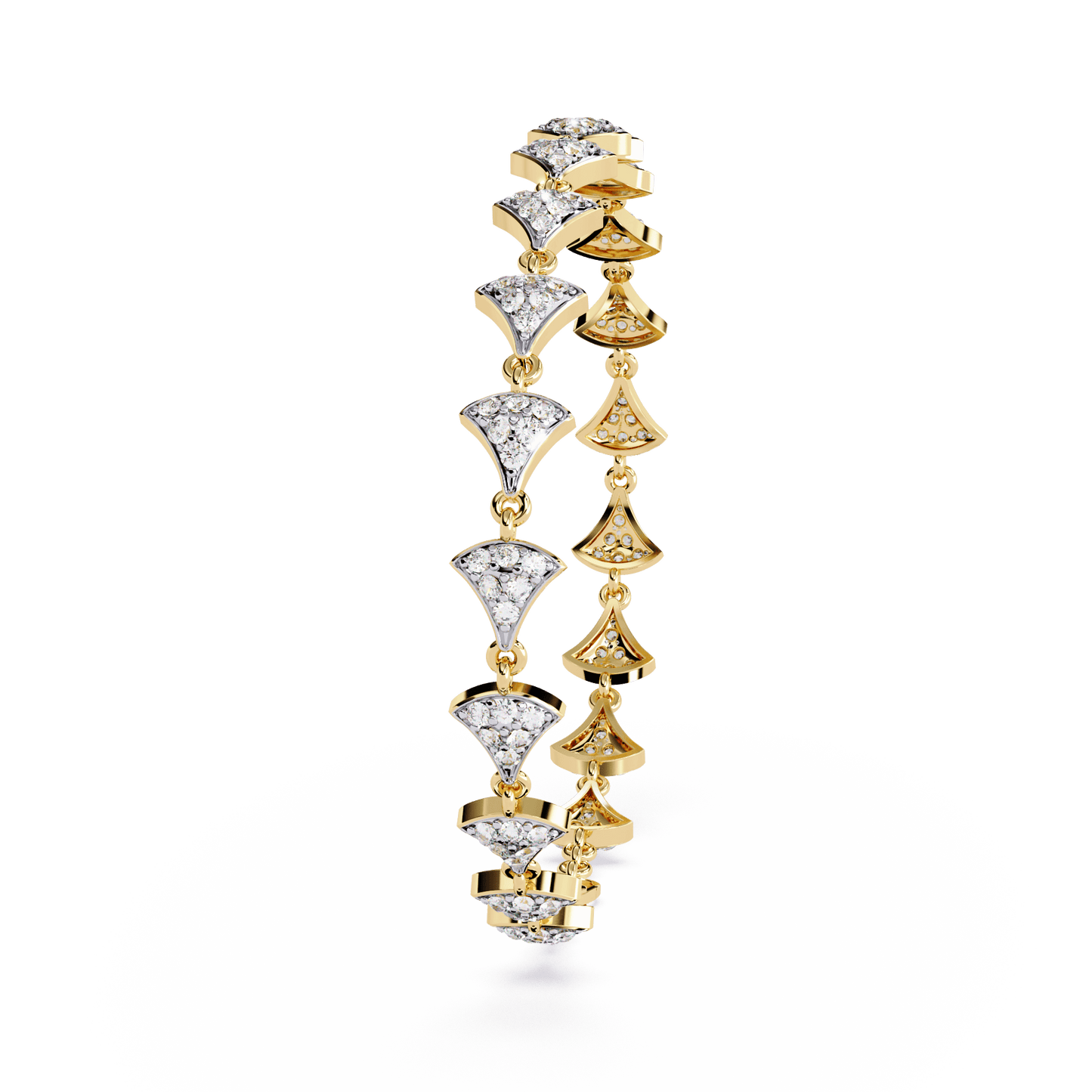 Trynette – Pavé Petal Diamond Bracelet