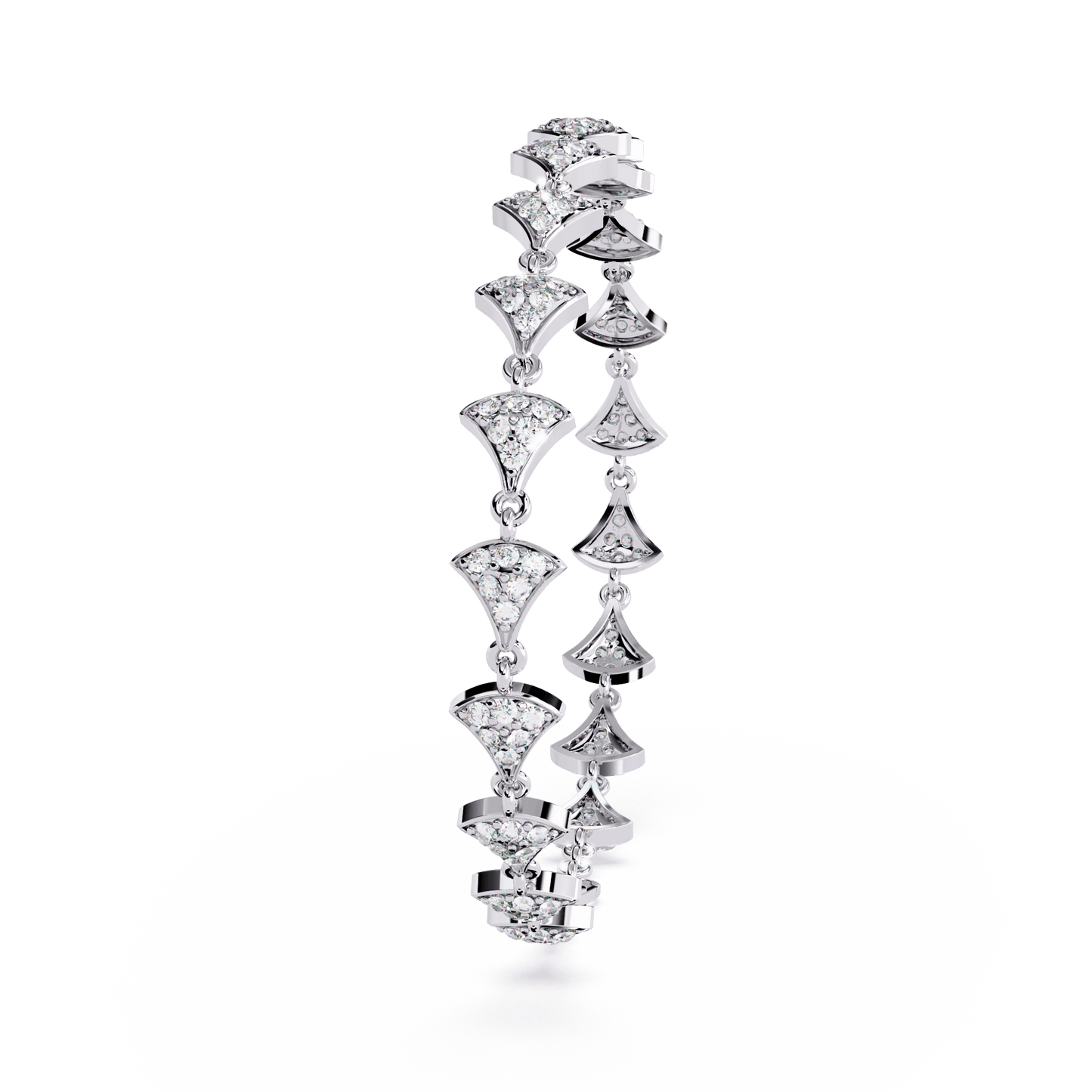 Trynette – Pavé Petal Diamond Bracelet