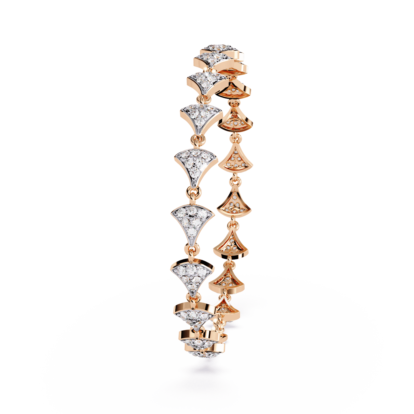Trynette – Pavé Petal Diamond Bracelet