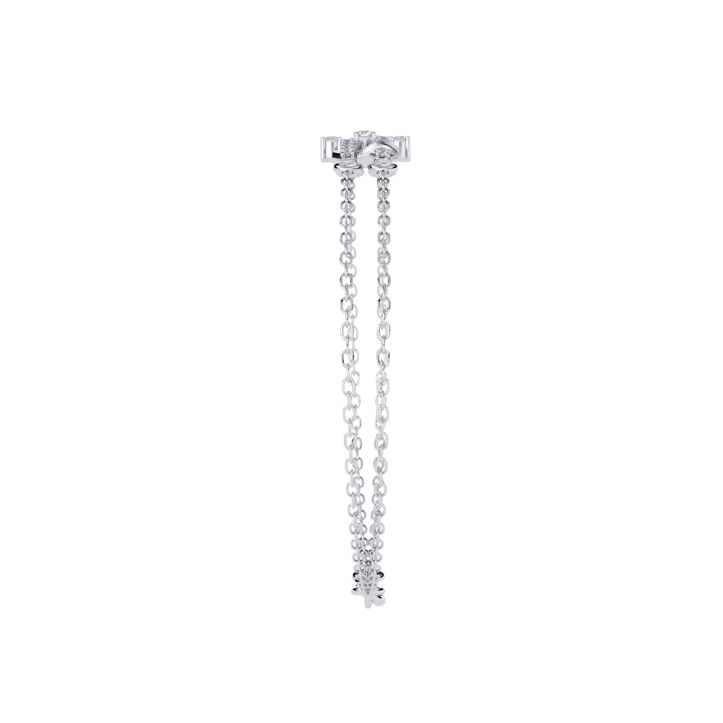 Whitney - Diamond Double Chain Bracelet