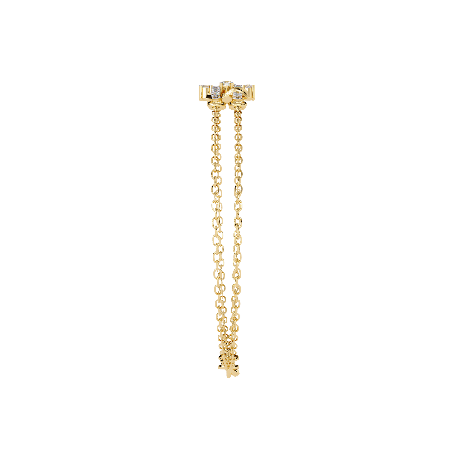 Whitney - Diamond Double Chain Bracelet