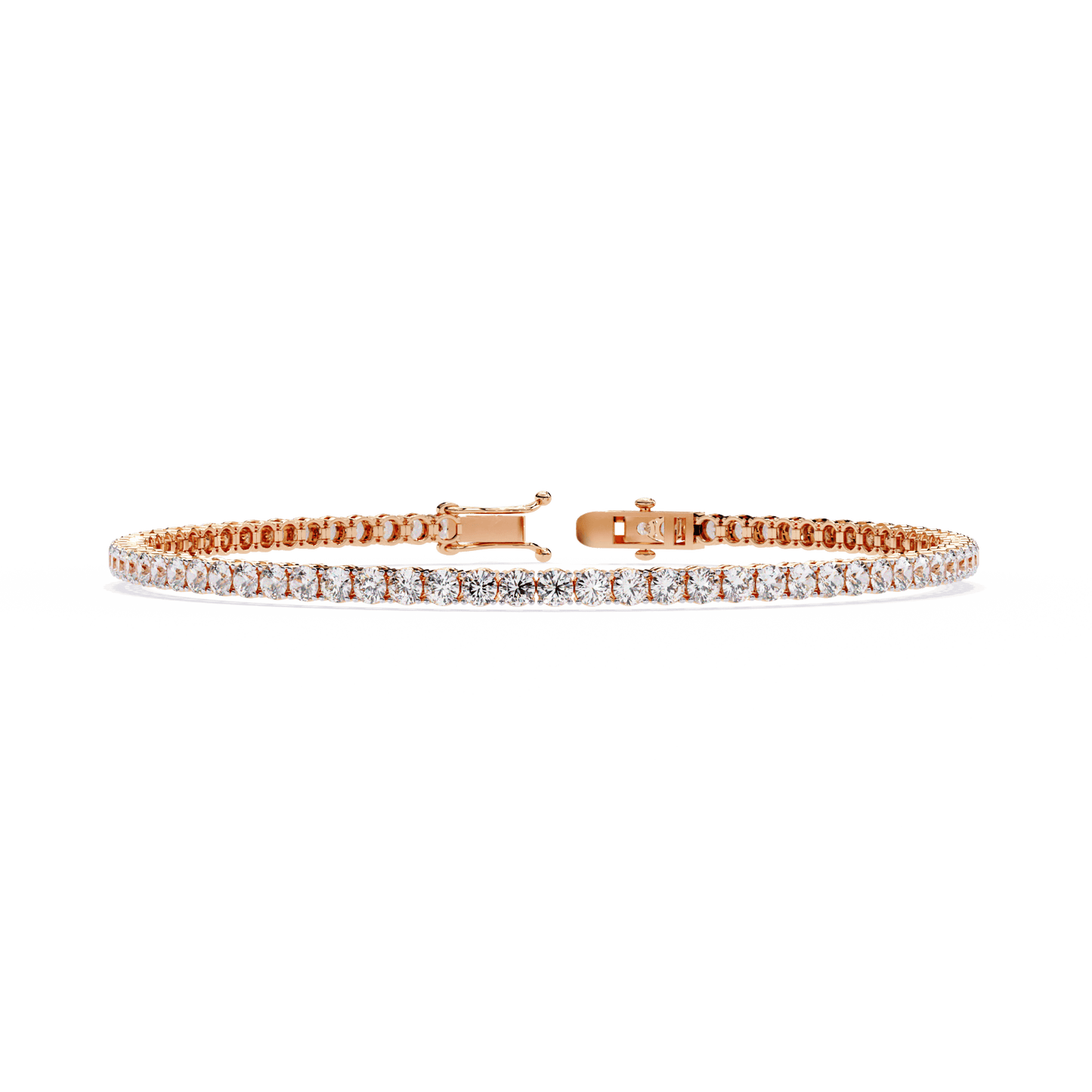 Tamara – Classic 2.5mm Round Diamond Tennis Bracelet