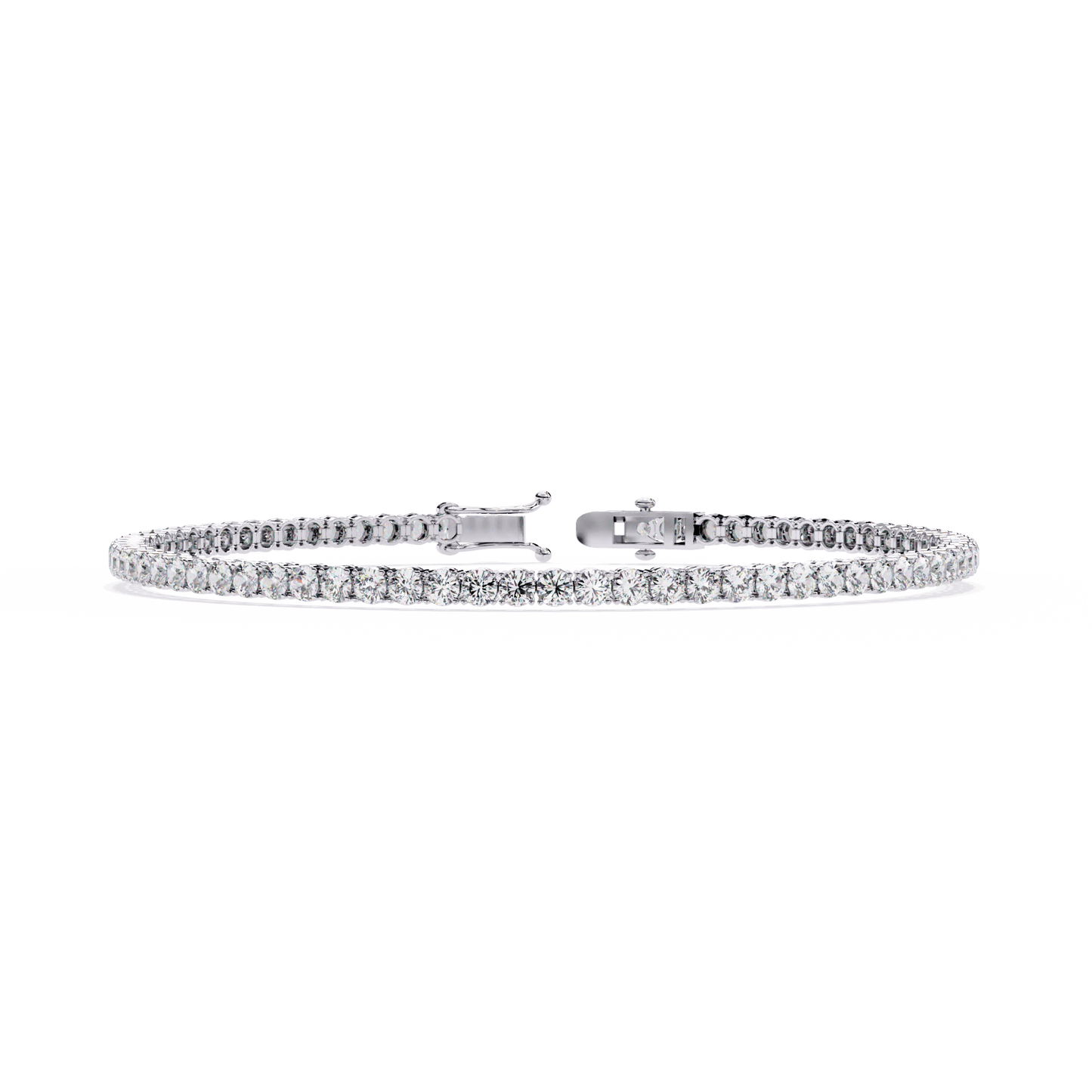Tamara – Classic 2.5mm Round Diamond Tennis Bracelet