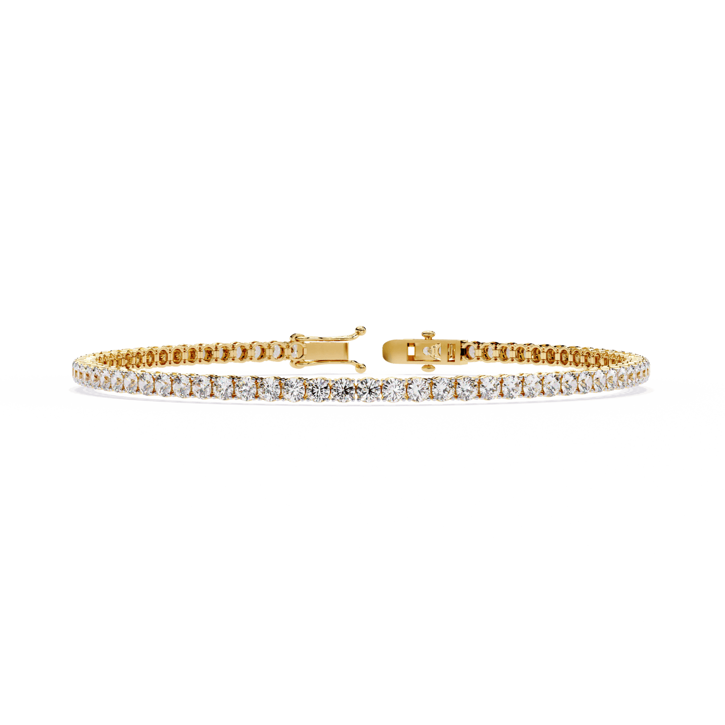 Tamara – Classic 2.5mm Round Diamond Tennis Bracelet