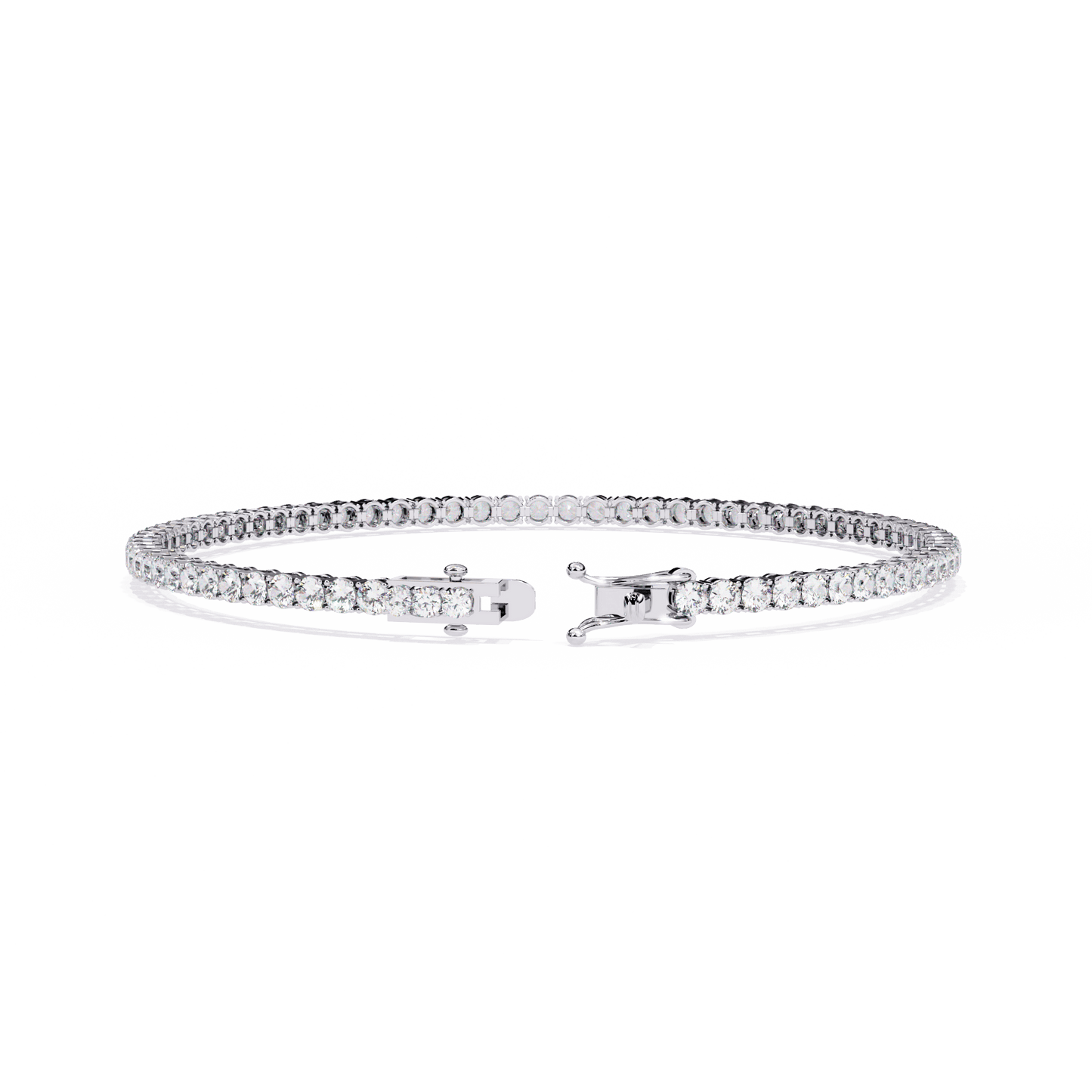 Tamara – Classic 2.5mm Round Diamond Tennis Bracelet