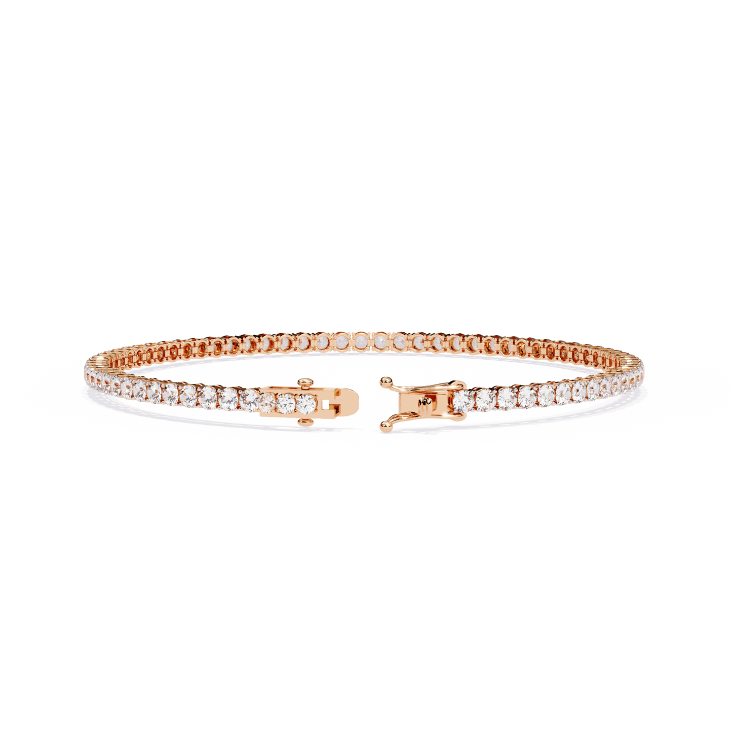 Tamara – Classic 2.5mm Round Diamond Tennis Bracelet