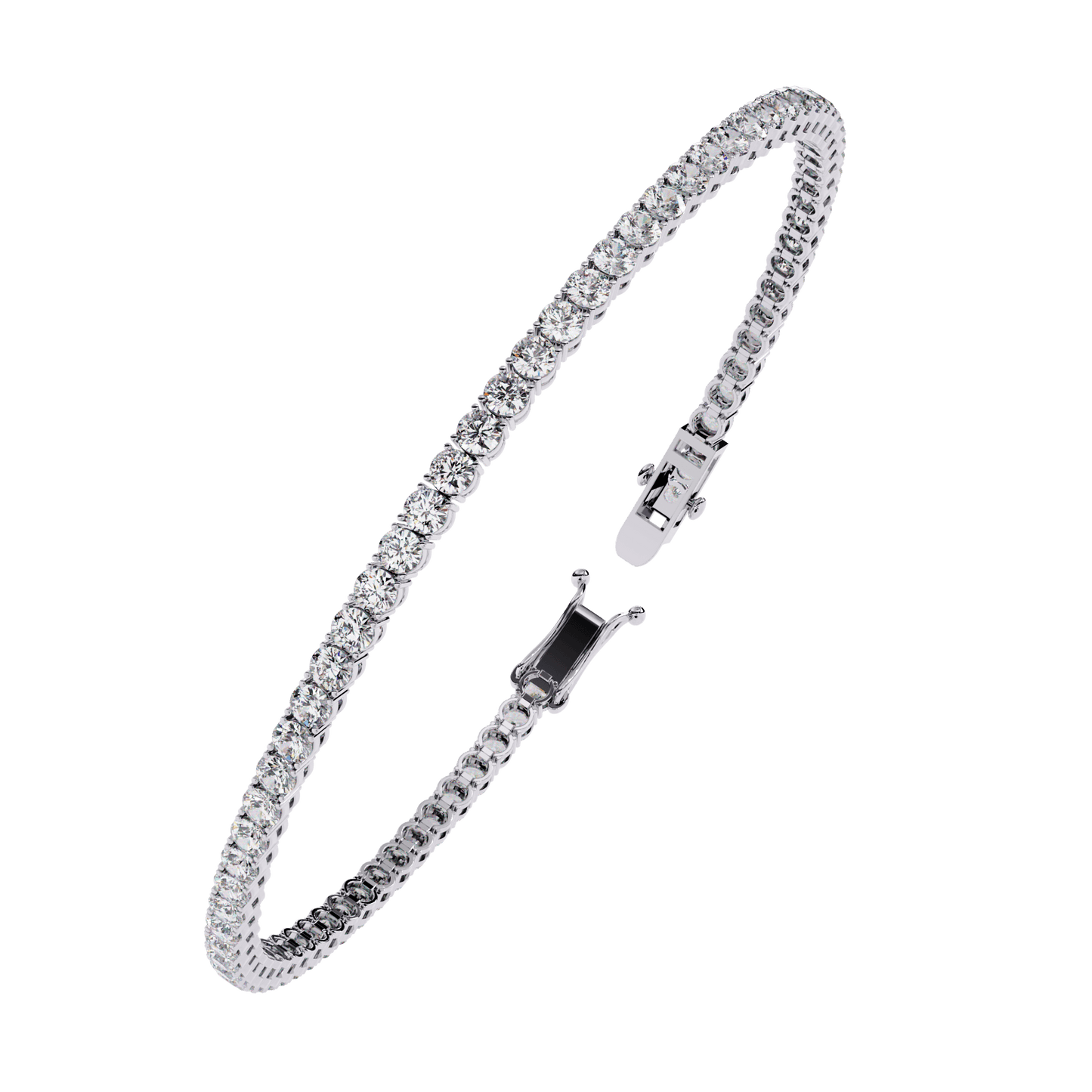 Tamara – Classic 2.5mm Round Diamond Tennis Bracelet