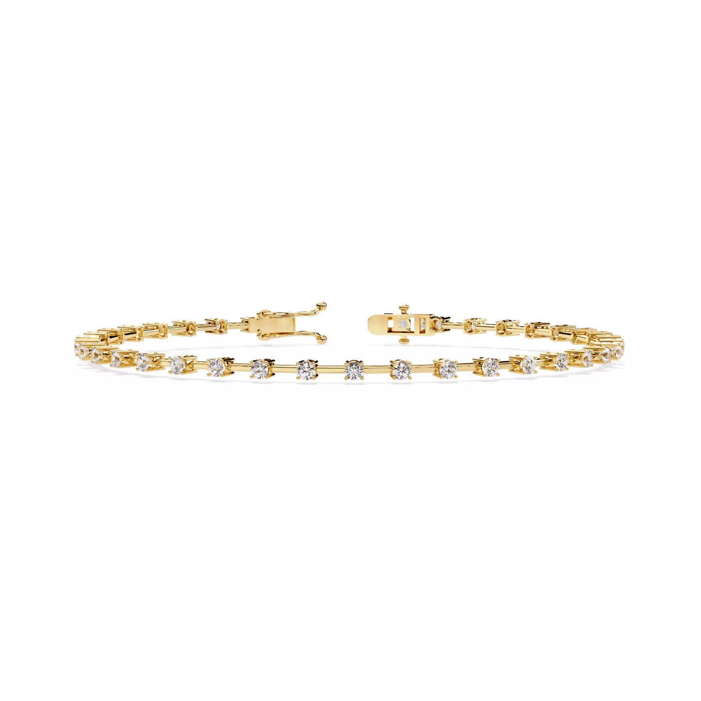 Vienna – Spaced Round Diamond Bangle