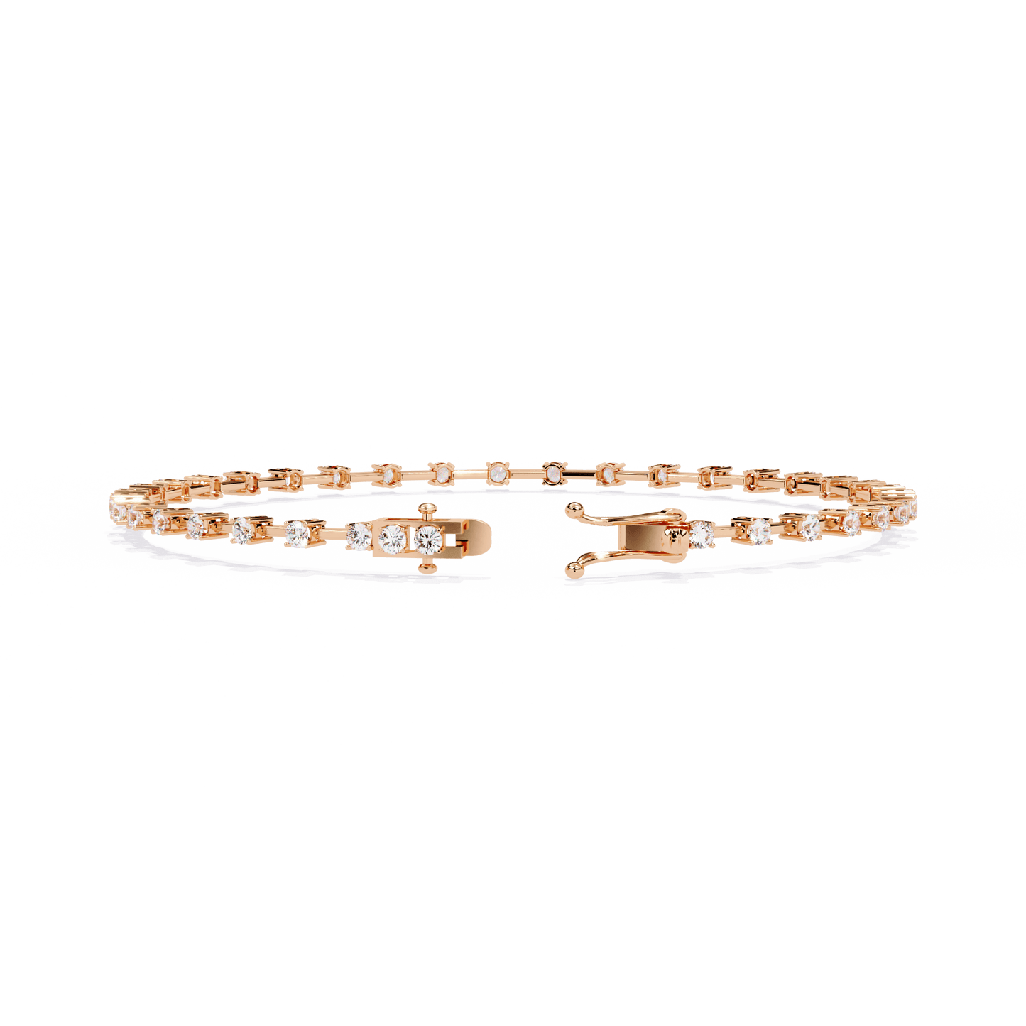 Vienna – Spaced Round Diamond Bangle