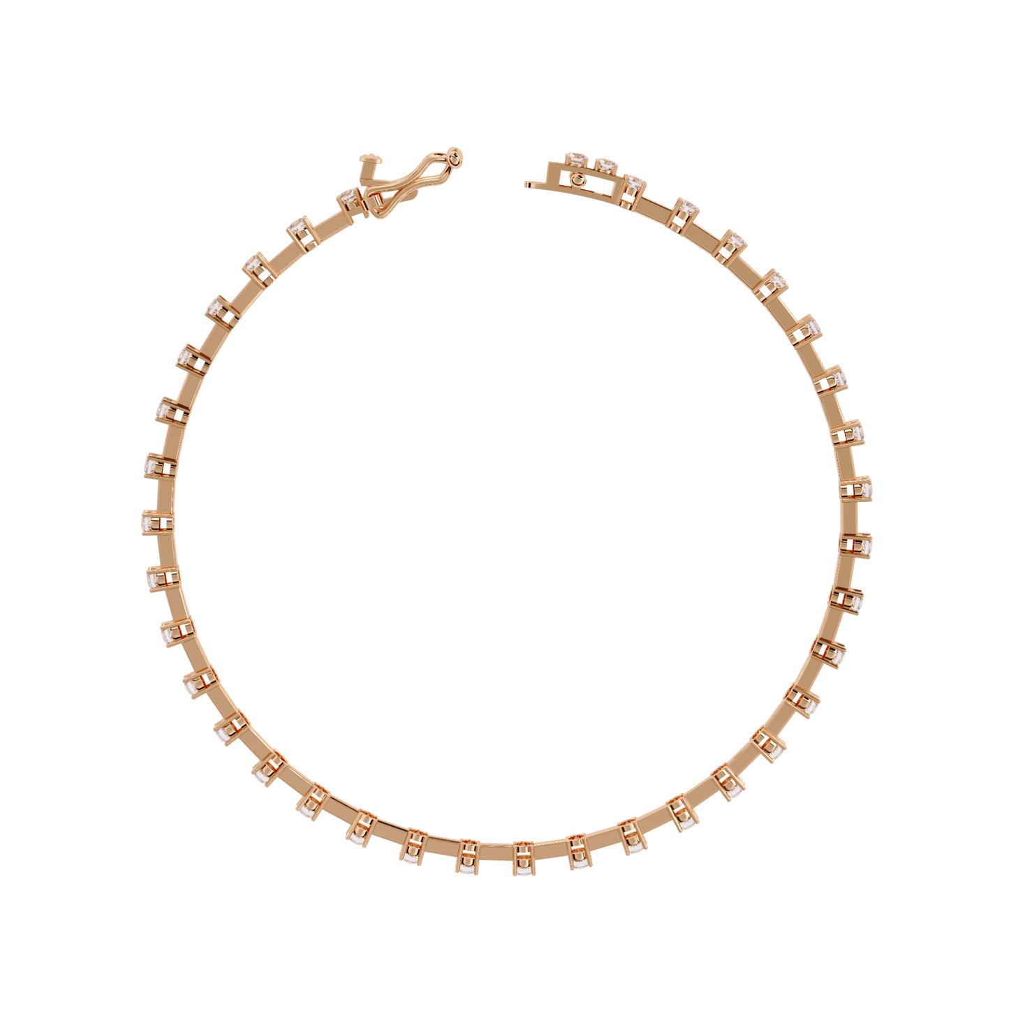 Vienna – Spaced Round Diamond Bangle