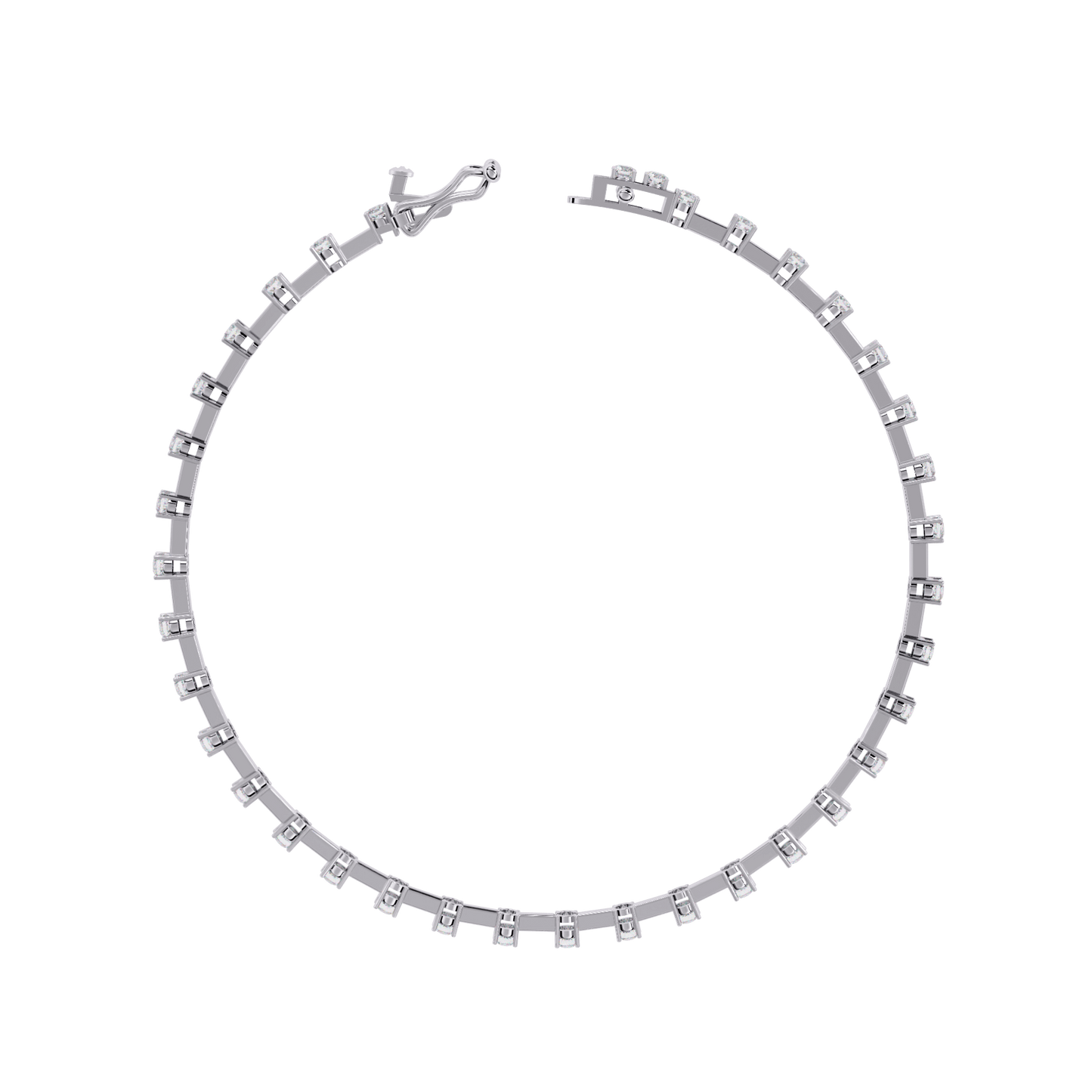 Vienna – Spaced Round Diamond Bangle