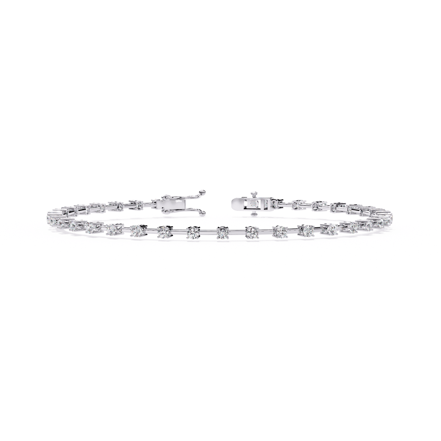 Vienna – Spaced Round Diamond Bangle