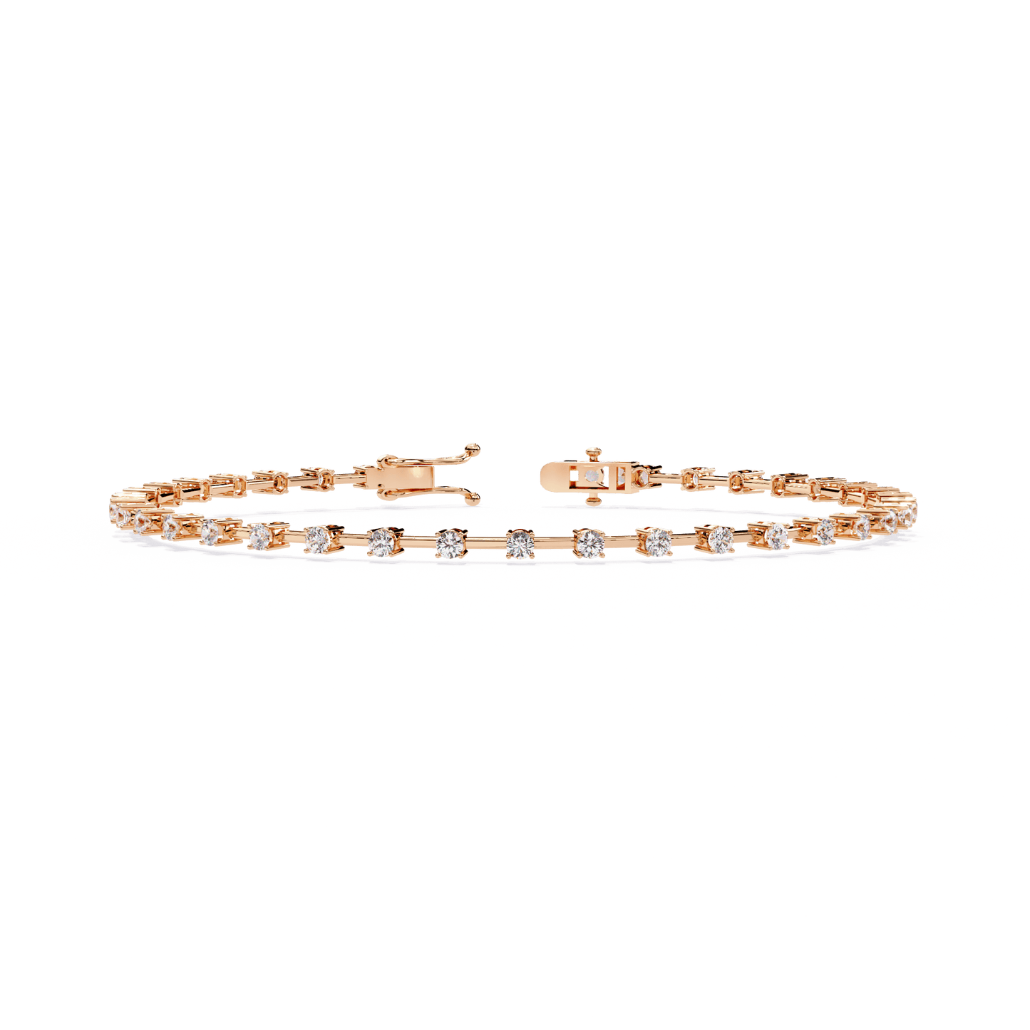 Vienna – Spaced Round Diamond Bangle