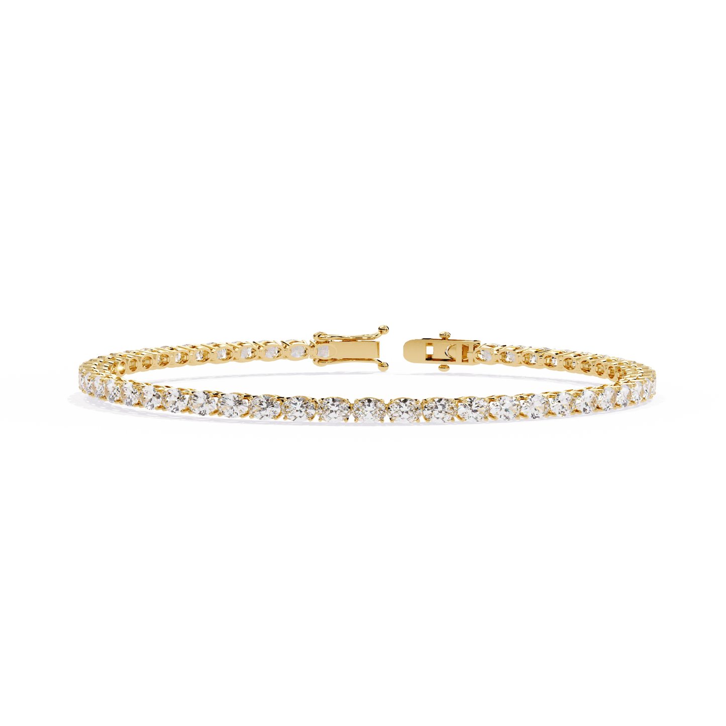 Bridget - East-West Oval Diamond Tennis Bracelet