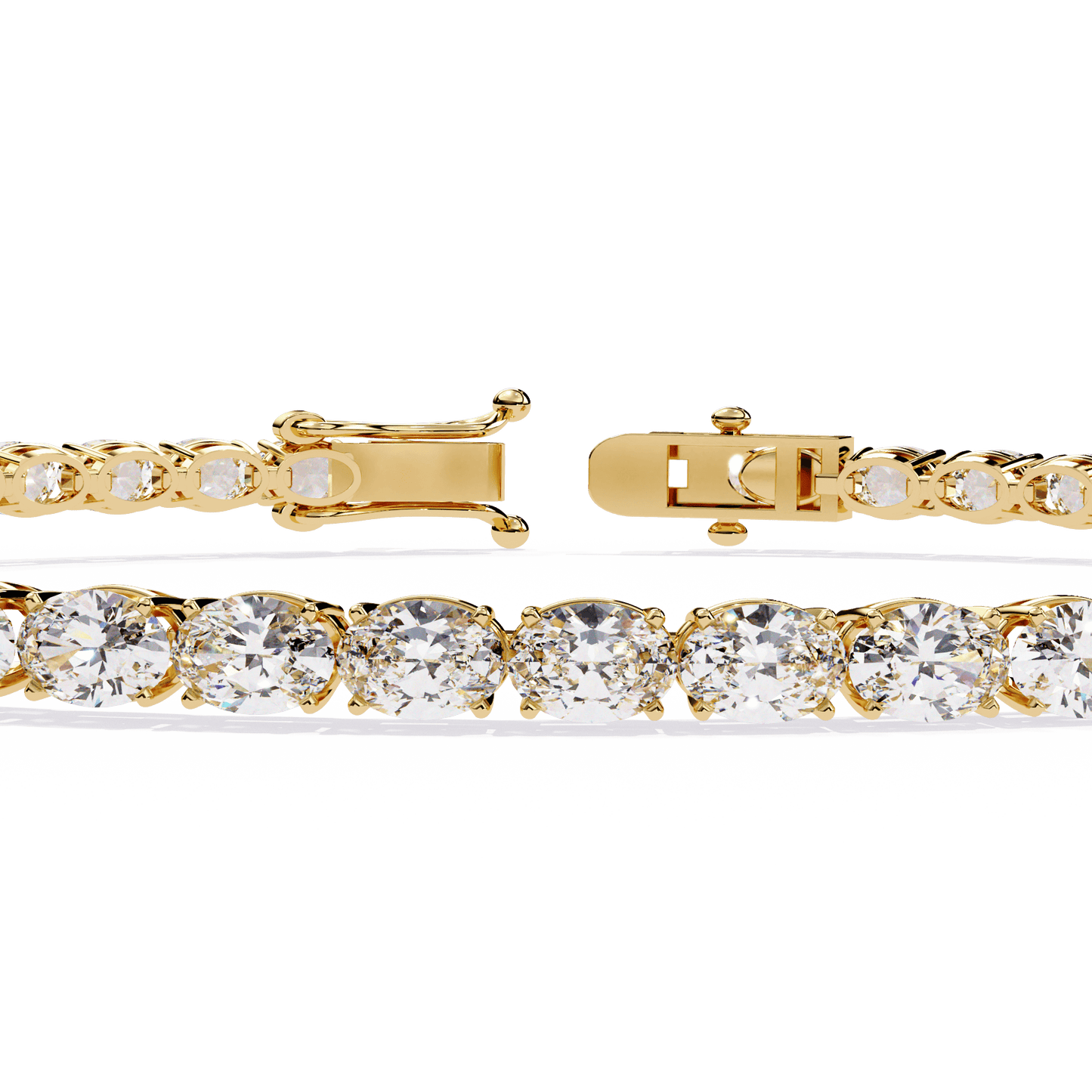Bridget - East-West Oval Diamond Tennis Bracelet