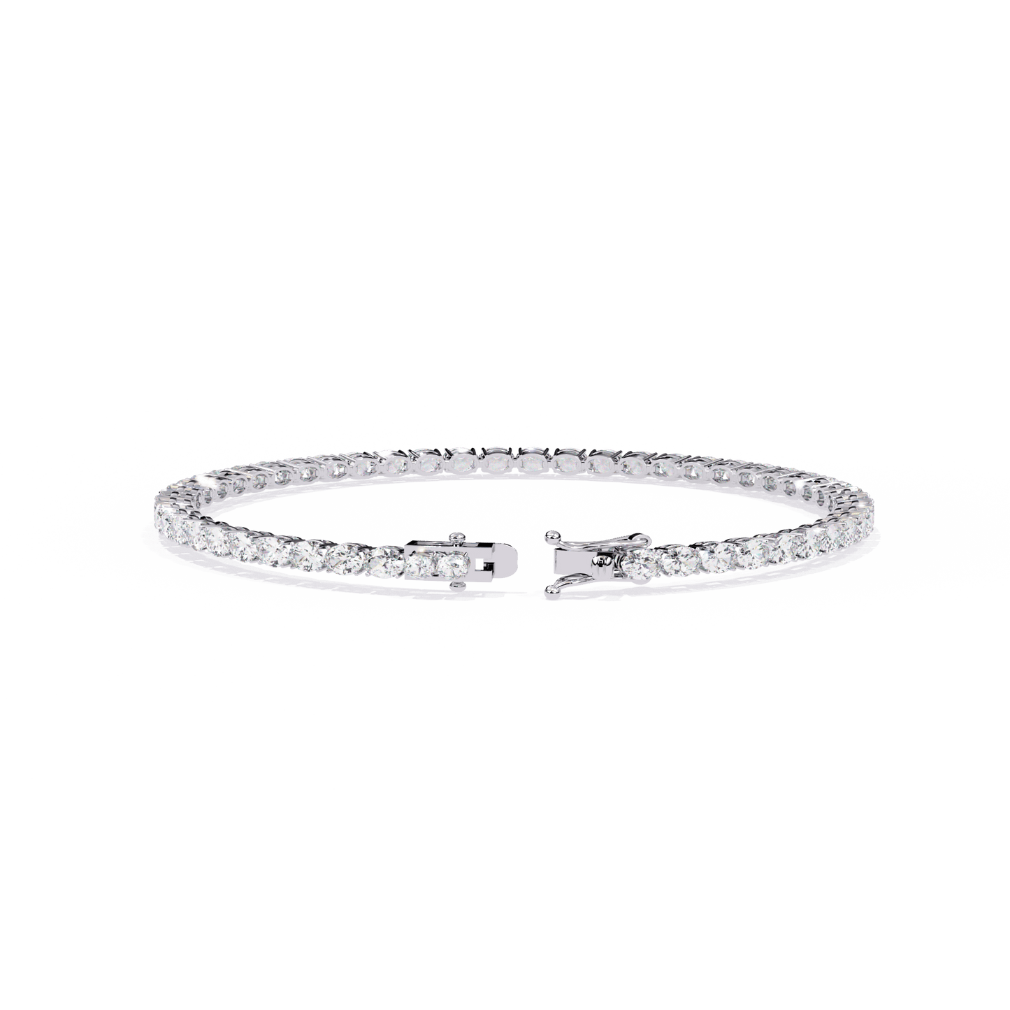 Bridget - East-West Oval Diamond Tennis Bracelet