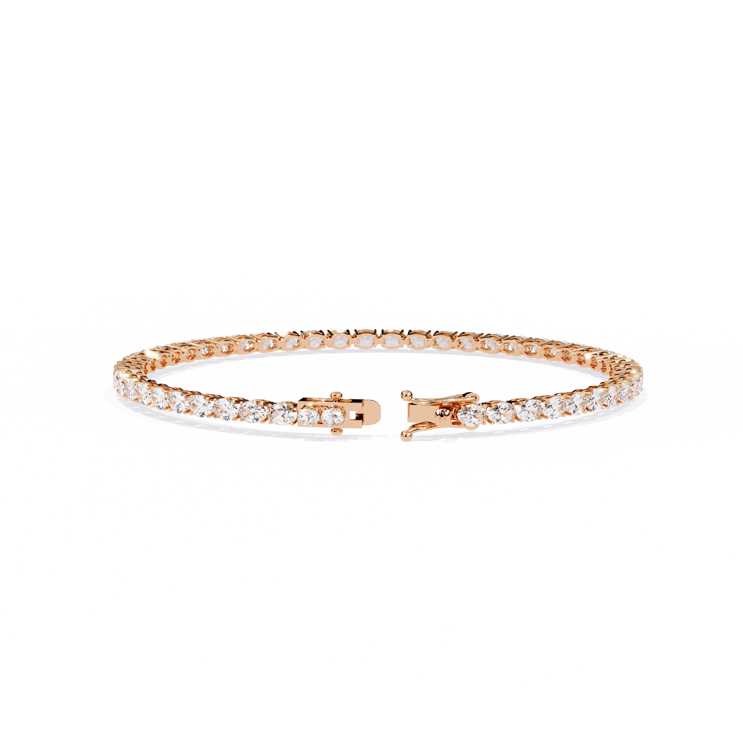 Bridget - East-West Oval Diamond Tennis Bracelet