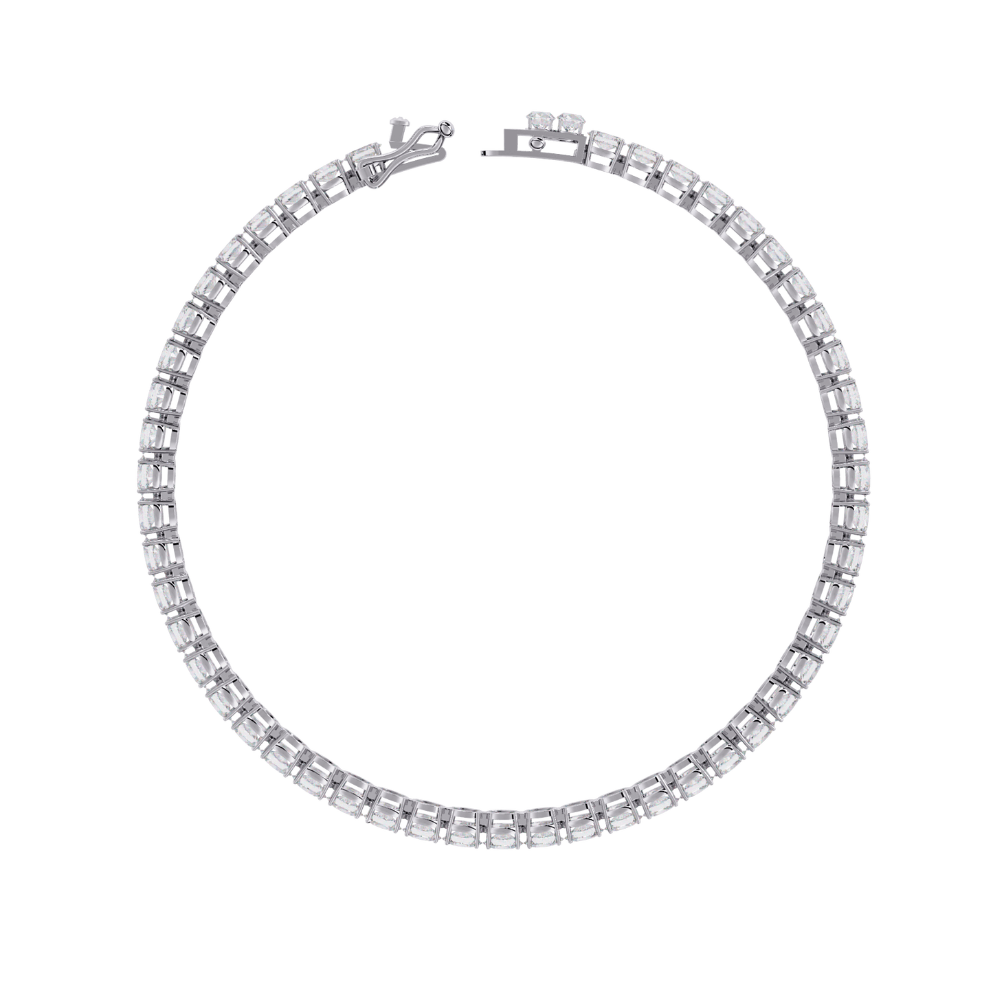 Bridget - East-West Oval Diamond Tennis Bracelet