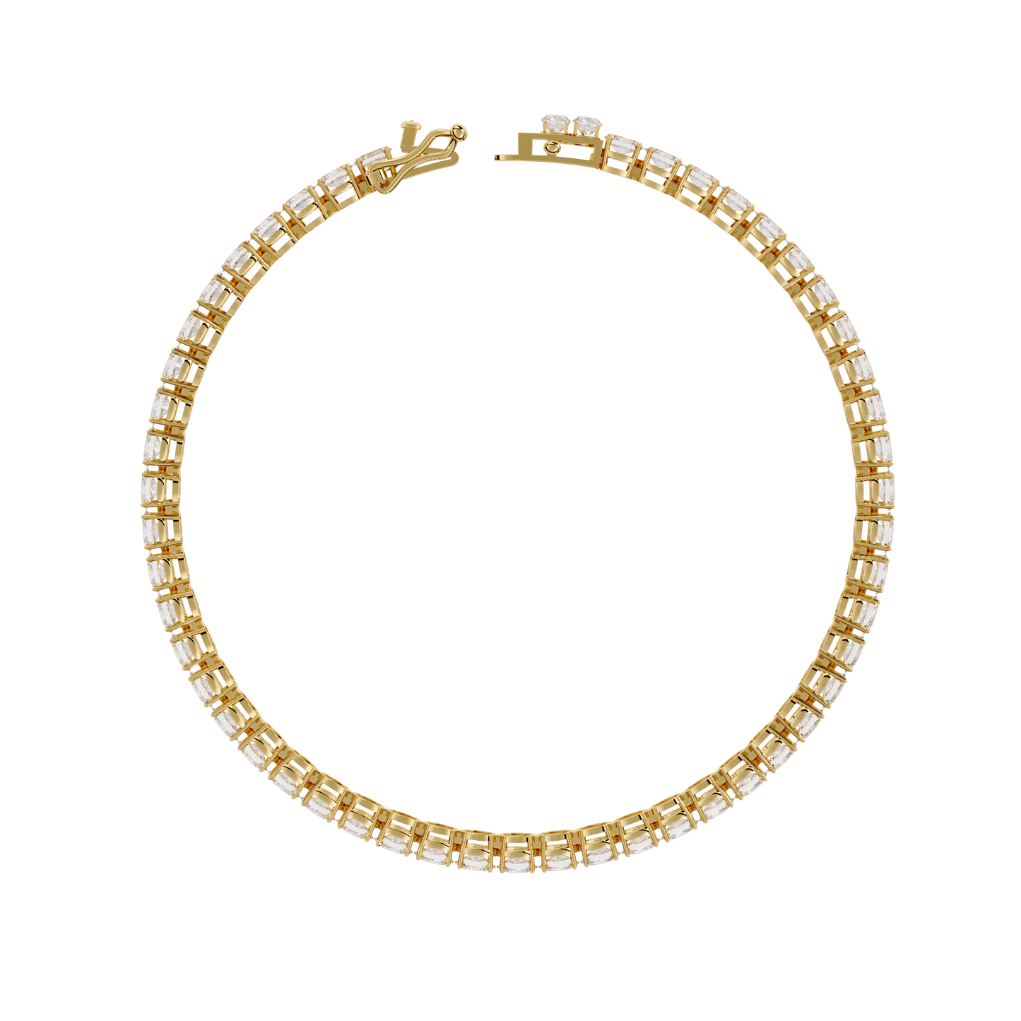 Bridget - East-West Oval Diamond Tennis Bracelet
