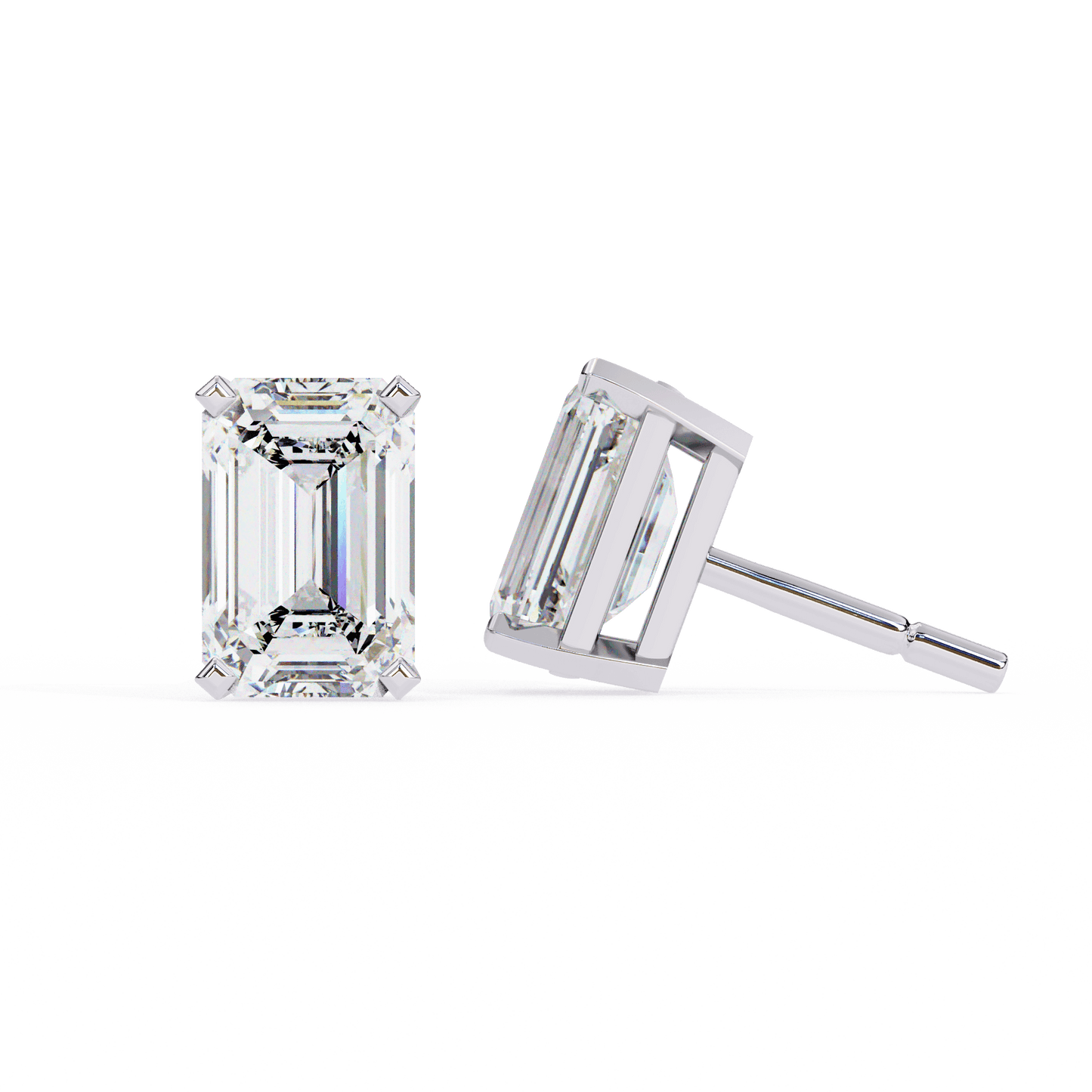 Anne- The Classic Emerald Stud