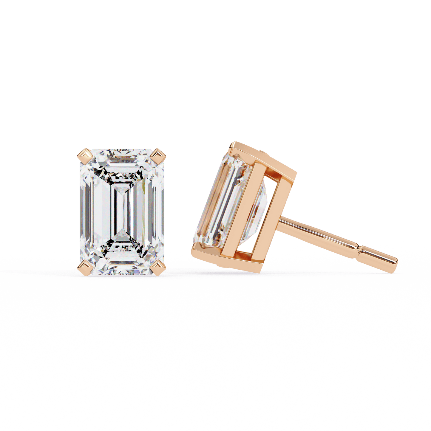 Anne- The Classic Emerald Stud