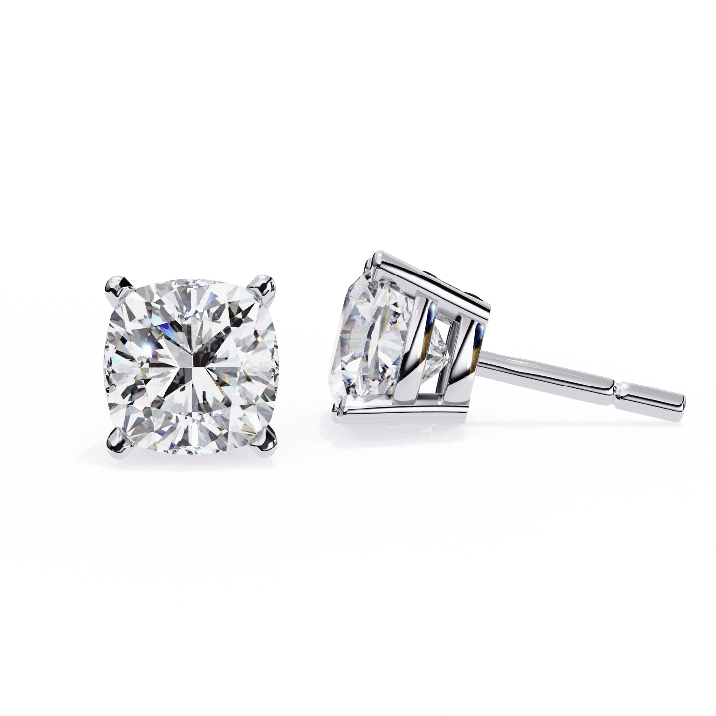 Ariel- Classic Cushion-Cut Studs