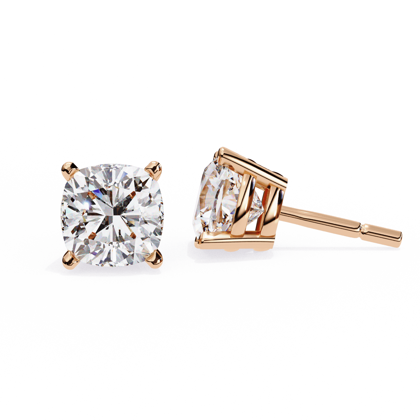 Ariel- Classic Cushion-Cut Studs
