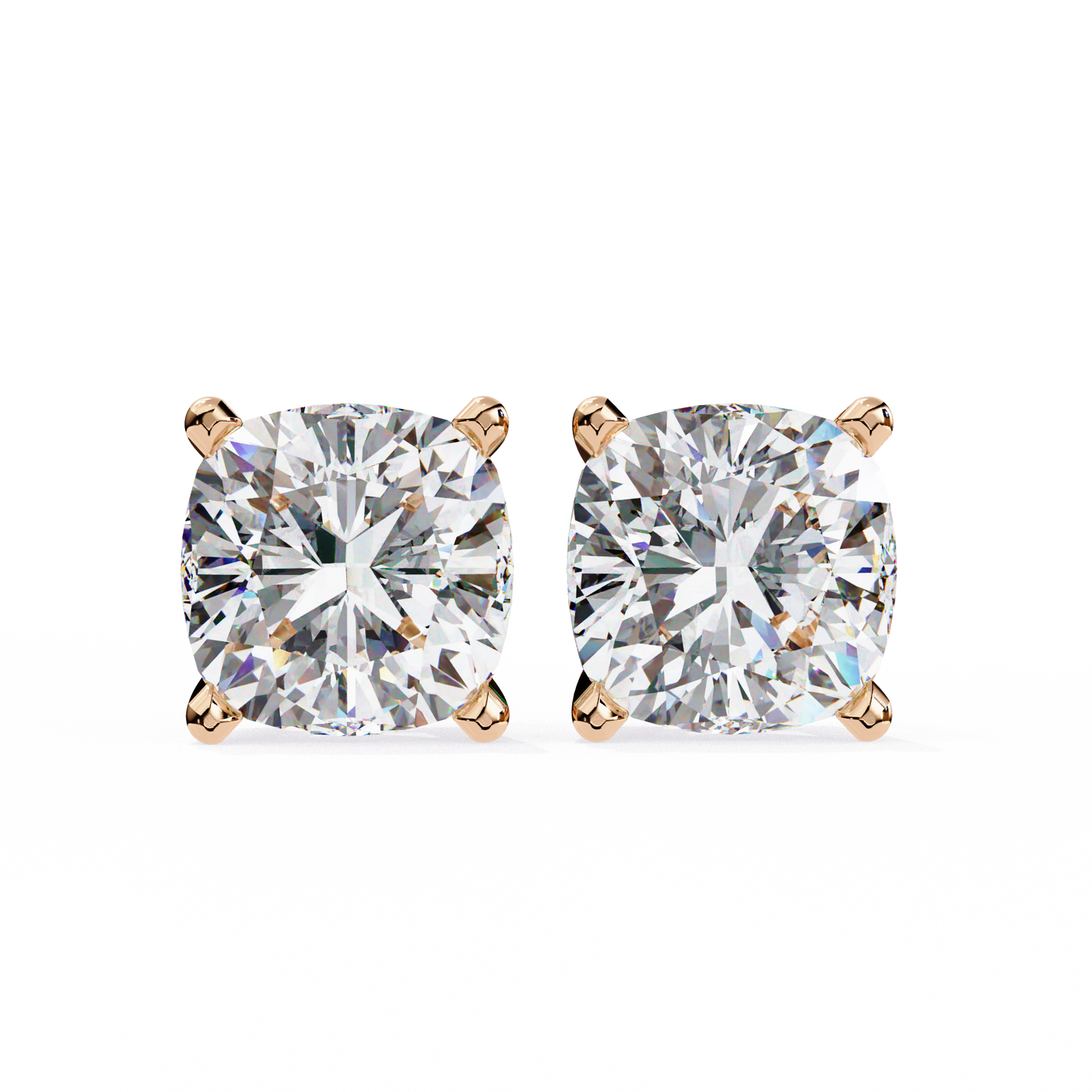 Ariel- Classic Cushion-Cut Studs