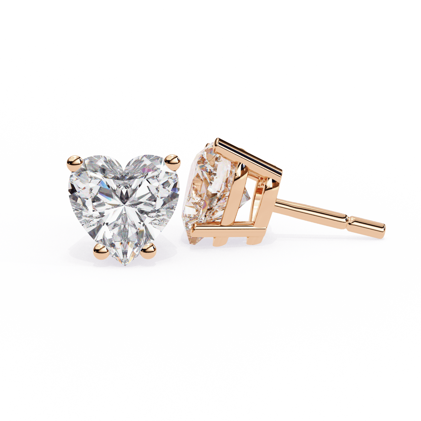 Aya- Classic Heart-Cut Studs